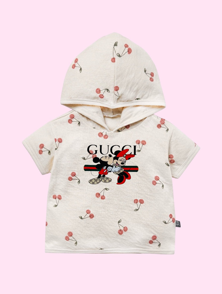 Baby Hooded Short Sleeve Top #3088