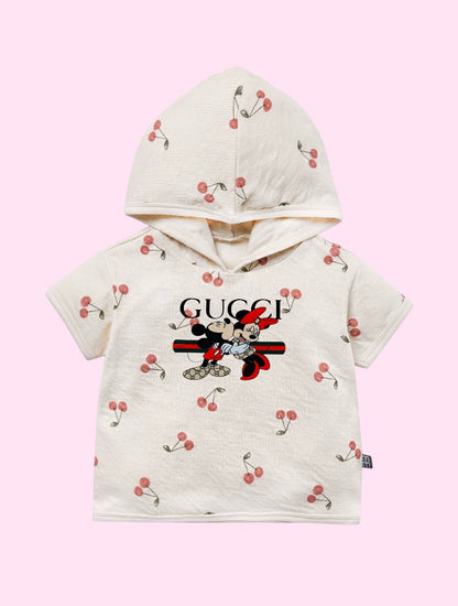 Baby Hooded Short Sleeve Top #3088