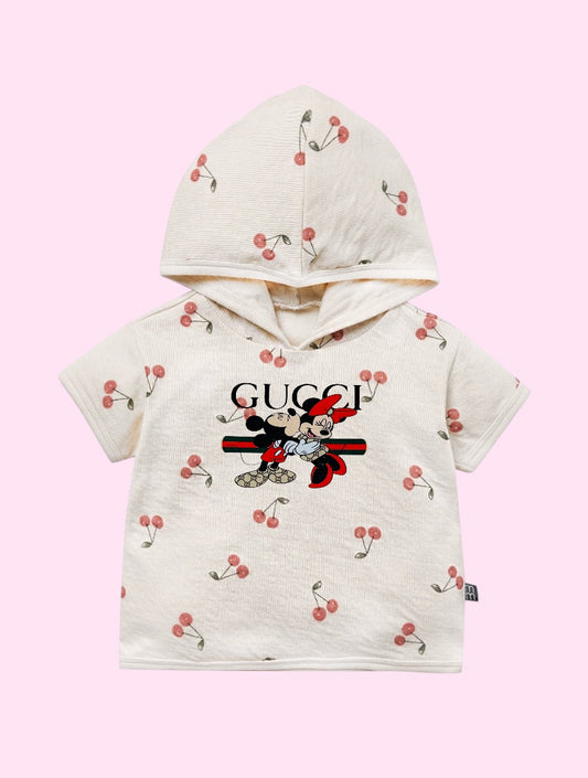 Baby Hooded Short Sleeve Top #3088