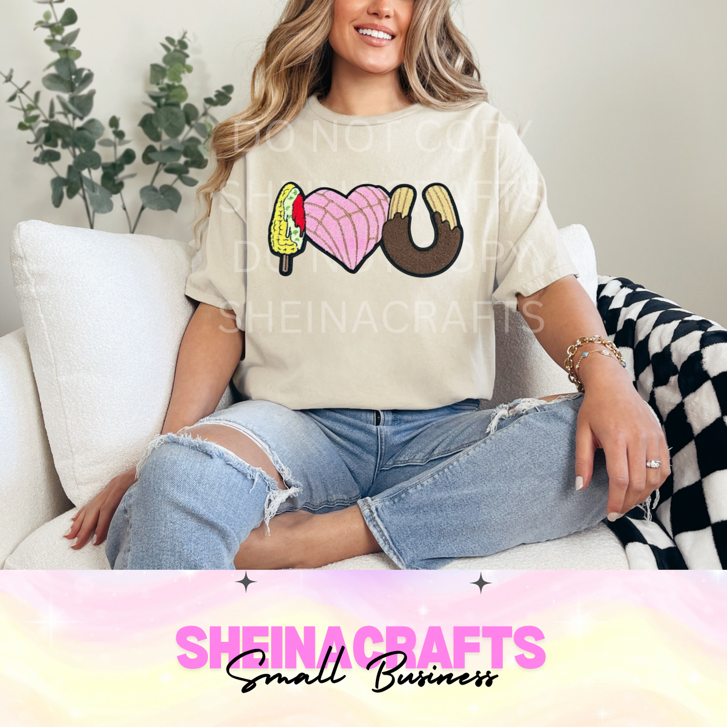 I love Conchas Elotes y Churros patch #17P
