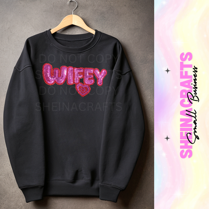 Wifey w/ Sequin Patch #6P