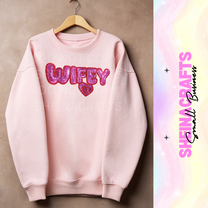 Wifey w/ Sequin Patch #6P