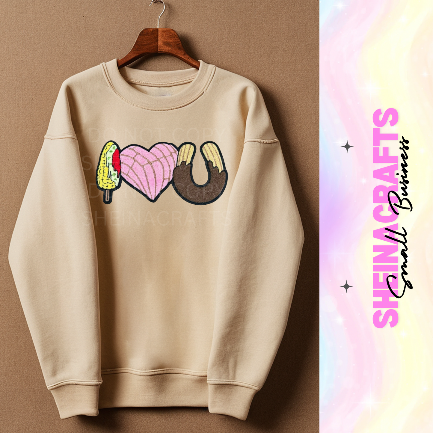 I love Conchas Elotes y Churros patch #17P