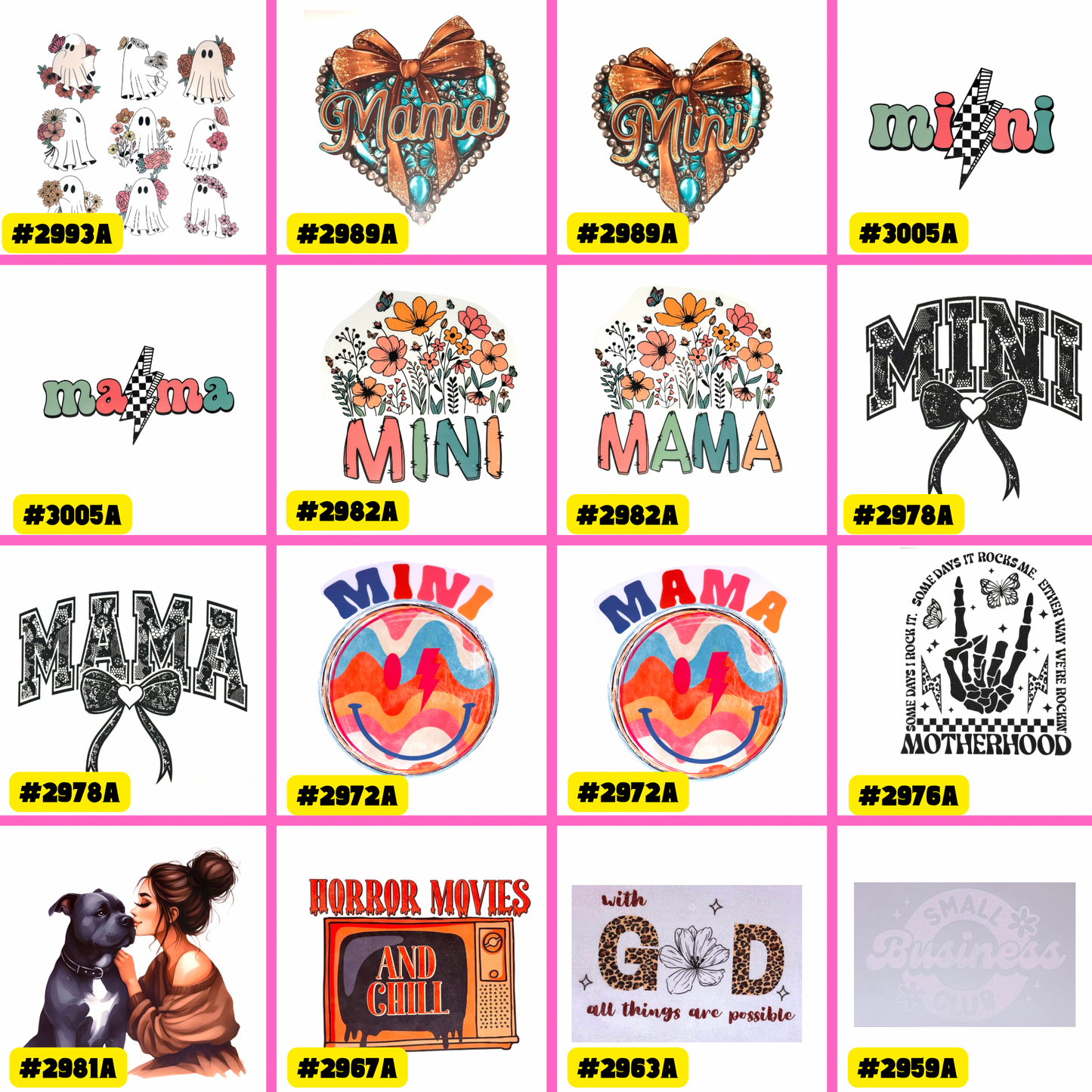 Transfers Designs Section A