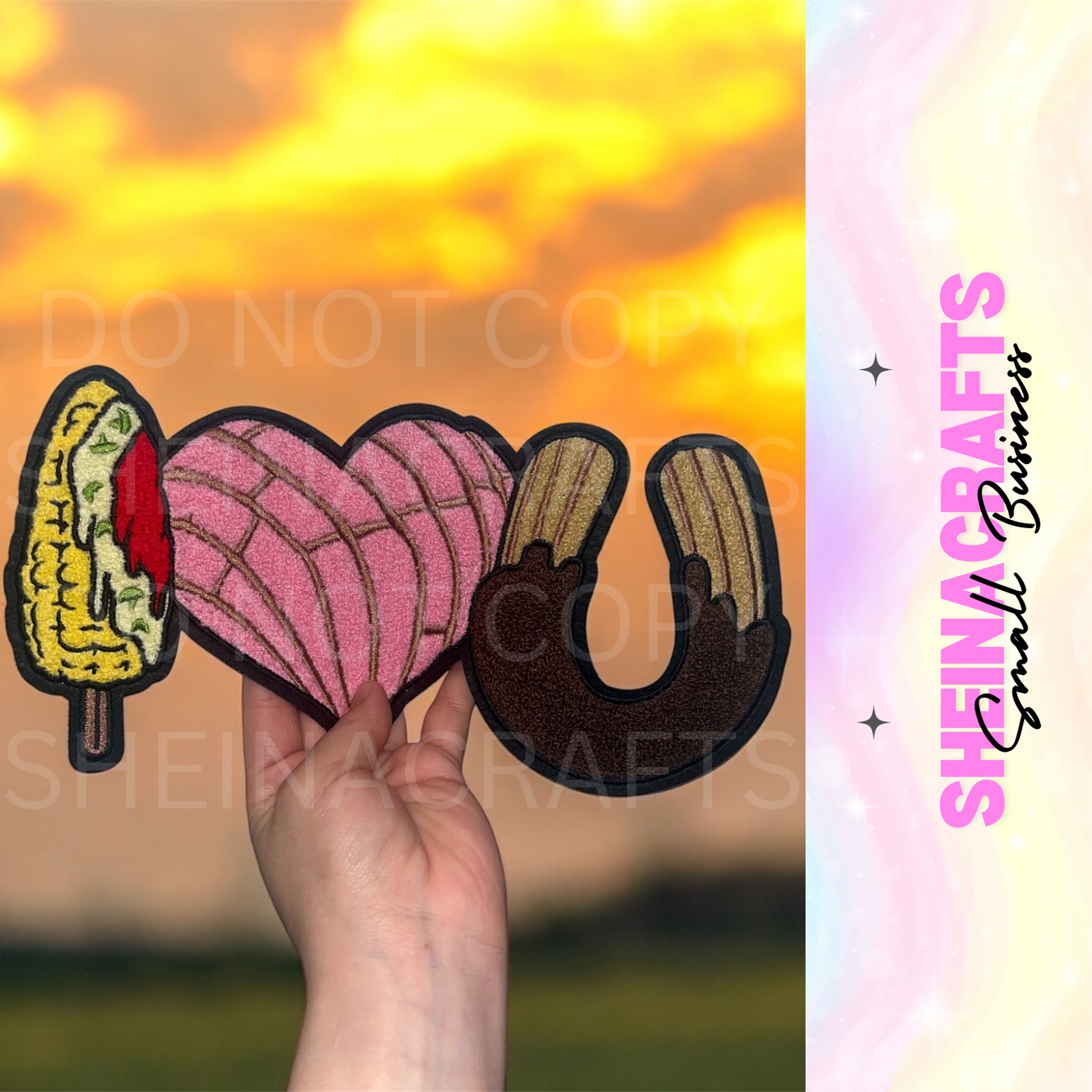 I love Conchas Elotes y Churros patch #17P